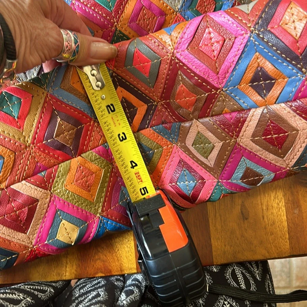 Awesome Ameri patchwork leather over size tote - Picture 13 of 14